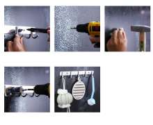 ตะขอแขวนอุปกรณ์ สแตนเลส304 แขวรได้ 5 จุด สั่งทำได้