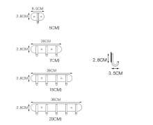ตะขอแขวนอุปกรณ์ สแตนเลส304 แขวรได้ 5 จุด สั่งทำได้