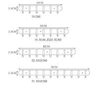 ตะขอแขวนอุปกรณ์ สแตนเลส304 แขวรได้ 5 จุด สั่งทำได้