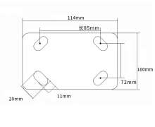 ล้อไนล่อน4"/5"/6"/8" ขาเชื่อมงานหนัก แป้นสแตนเลสเกรด304
