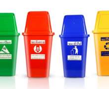 ถังขยะพลาสติก40 ลิตร ฝาแกว่ง 1 ด้าน มีให้เลือก4 สี