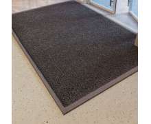 พรมดักฝุ่นซับน้ำ สีเทารีดขอบ 4 ด้าน ไม่มีตัวอักษร