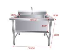 ซิงค์สแตนเลสหลุมใหญ่ สั่งทำได้