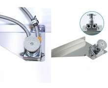 อ่างซิงค์สแตนเลสติดผนังเท้าเหยียบ 1 หลุม ขนาด 400x300xH501 mm.เกรด304