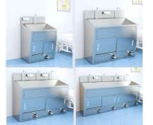 อ่างล้างมือแพทย์เท้าเหยียบ ก็อกอัตโนมัติ ซิงค์สแตนเลสใช้ในห้องคลีนรูมใช้ในโรงพยาบาล อ่างล้างมือแพทย์ มีให้เลือก แบบก็อกเซ็นเซอร์ ก็อกเท้าเหยียบ ทรงเตี้ย 0