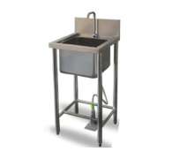 ซิงค์สแตนเลส1หลุมเท้าเหยียบเปิดน้ำ 