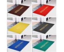 พรมดักฝุ่น สำเร็จรูปมีข้อความwelcome หนา 10-12 มิล มีหลายขนาด