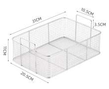 ตะกร้าสแตนเลส มีหู 2 ข้าง เกรด 304