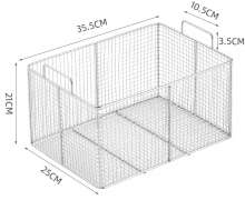 ตะกร้าสแตนเลส มีหู 2 ข้าง เกรด 304