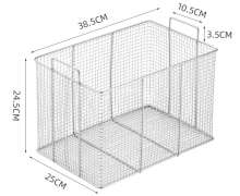 ตะกร้าสแตนเลส มีหู 2 ข้าง เกรด 304