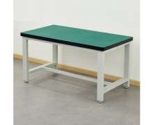 โต๊ะปฎิบัตการ สั่งทำได้  โต๊ะทำงานเหล็กปูพื้นสีเขียวESD ไม่มีลิ้นชักและ มีลิ้นชัก หนาแข็งแรง