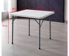 โต๊ะจัดเลี้ยง สี่เหลี่ยมจตุรัส ขนาด 88*88 สูง 74 ซม.