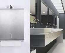 กล่องใส่กระดาษชำระสแตนเลส  กล่องกระดาษทิชชูสแตนเลส ขนาด 28*36*10 ซม เกรด304,