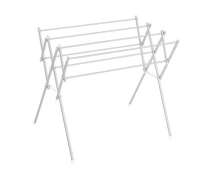 ราวตากผ้าอลูมิเนียมพับเก็บได้ ราวแขวนผ้า 9 เส้น พับได้  - สีเงิน 0