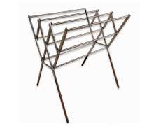 ราวตากผ้าอลูมิเนียมพับเก็บได้ ราวแขวนผ้า 9 เส้น พับได้  - สีเงิน