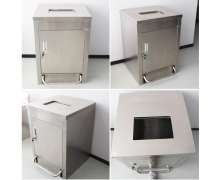 ถังขยะสแตนเลสเท้าเหยียบ ขนาด 600*600*850 mm. 0