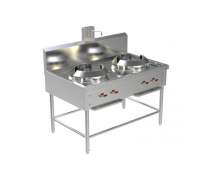 เตาจีน สแตนเลส เตาภูเขาสแตนเลส  2 หัวเตา 0