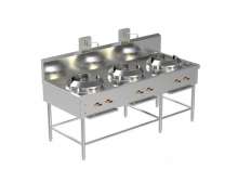 เตาจีน สแตนเลส เตาภูเขาสแตนเลส  3 หัวเตา 0