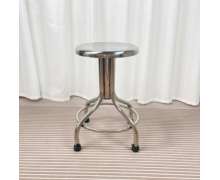 เก้าอี้สแตนเลสหัวกลมปรับได้ 29*46-66ซม.เกรด 304 ไม่มีล้อ/มีล้อ