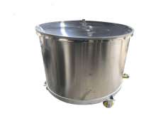 ถังสแตนเลสมีล้อ 200 ลิตร เกรด 304 หนา 2 มิล 