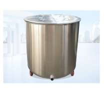 ถังสแตนเลสมีล้อ 200 ลิตร เกรด 304 หนา 2 มิล 