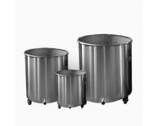 ถังสแตนเลสมีล้อ 200 ลิตร เกรด 304 หนา 2 มิล 