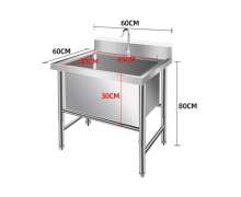 อ่างซิงค์สแตนเลส หลุมลึก 30 ซม. สั่งทำได้