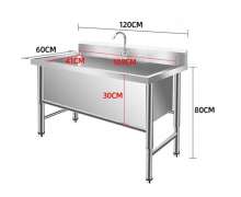 อ่างซิงค์สแตนเลส หลุมลึก 30 ซม. สั่งทำได้