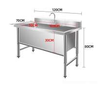 อ่างซิงค์สแตนเลส หลุมลึก 30 ซม. สั่งทำได้