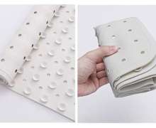 แผ่นยางกันลื่นในห้องน้ำ ขนาด 38*57 ซม. สีขาว