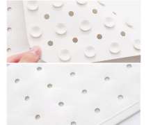 แผ่นยางกันลื่นในห้องน้ำ ขนาด 38*57 ซม. สีขาว