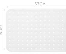 แผ่นยางกันลื่นในห้องน้ำ ขนาด 38*57 ซม. สีขาว
