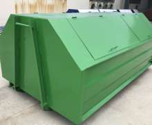 ถังขยะอุตสาหกรรม เหล็กพ่นสี ขนาด 2000*1500*1000 mm. 3 ตัน