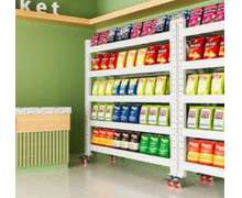 ชั้นวางของเหล็ก4ชั้น Micro Rack รับน้ำหนัก 300กกต่อชั้นมีล้อ