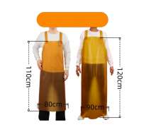 ผ้ากันเปื้อน พีวีซี PVC สีฟ้า