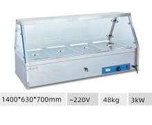 ตู้อุ่นอาหารสแตนเลส FOOD WARMER  แบบตั้งโต๊ะ