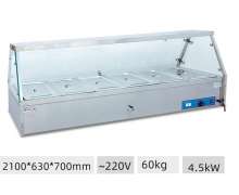 ตู้อุ่นอาหารสแตนเลส FOOD WARMER  แบบตั้งโต๊ะ
