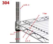 ชั้นวางของสแตนเลส 5 ชั้น รับน้ำหนักได้ 300 กก.ต่อชั้น