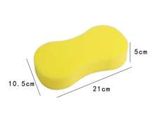 ฟองน้ำล้างรถทรงเลข8 ขนาด ฟองน้ำล้างรถ สีเหลือง เนื้อเหนียวนุ่ม ฟองน้ำเอนกประสงค์ ขนาด 21*10.5*5 ซม.