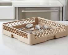 แร็คใส่ช้อน "C-01-07	Cutlery rack 500 x 500 mm 