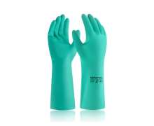 ถุงมือยางสีเขียว 1คู่  Size L ถุงมือป้องกันสารเคมี ทนกรดด่าง ถุงมืออุตสาหกรรมยาว ยางกันน้ำมัน ทนทานสำหรับงานเคมี หนาเป็นพิเศษ ใช้งานได้ยาวนาน ถุงมือไนไตรล์สำหรับงานหนัก 0