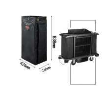 ถุงผ้ารถเข็น รับเบอร์เมด ถุงผ้าลินินสำหรับรถเข็นบริการแบบทนทานของ Rubbermaid, ถุงกันน้ำ, ถุงสำหรับรถเข็นทำความสะอาด, รถเข็นโรงแรม, ที่แขวนจัดเก็บ, ถุงสำรอง