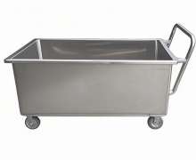Service Trolleys Soaking Sink Trolley ซิงค์สแตนเลสมีล้อ อ่างสแตนเลสมีล้อ มีตะแกรงกรองลึก 15 ซม 0
